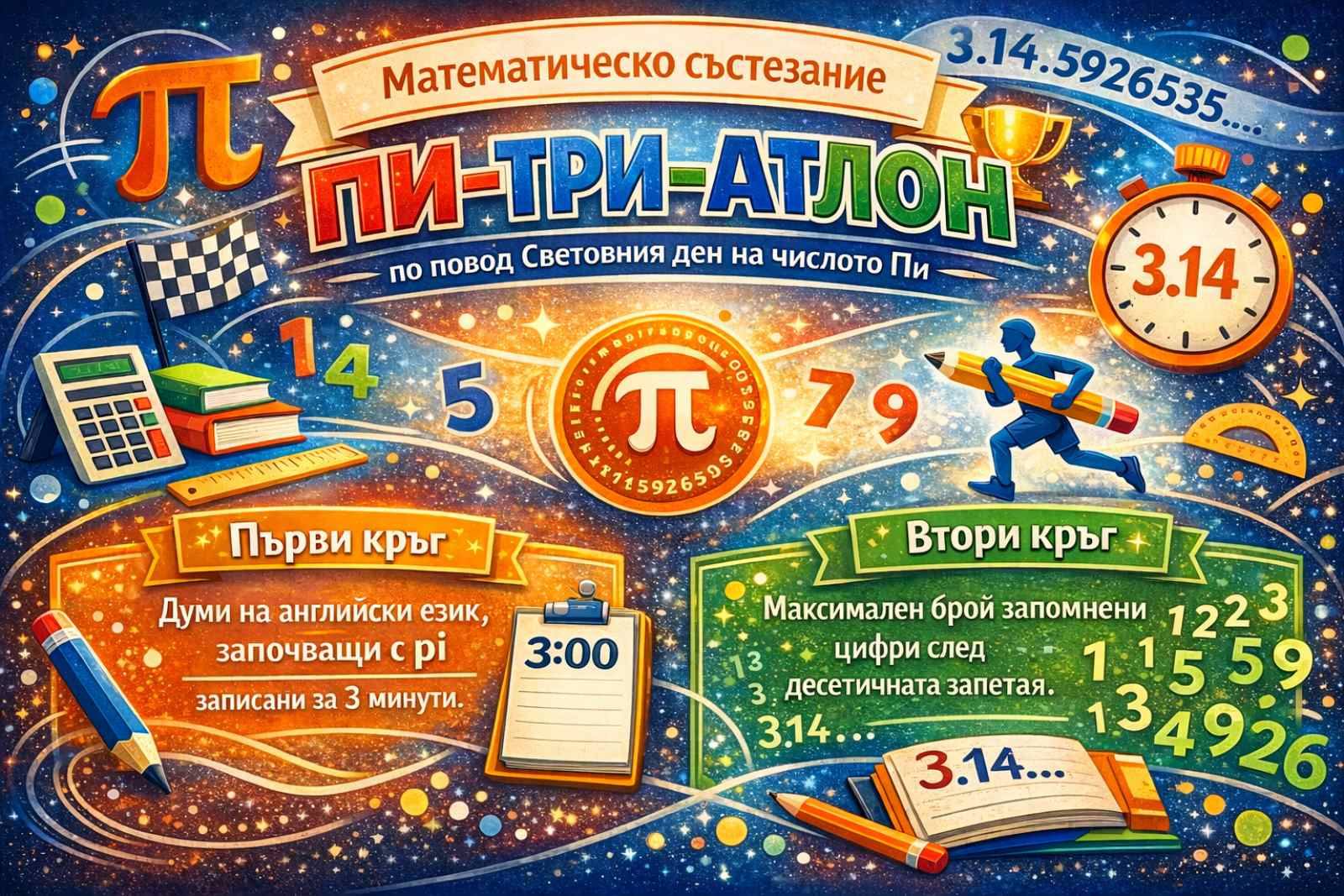 Честит Световен ден на числото Пи – 14.03.!